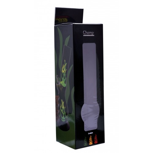 Waterpipe Champ - Flame Rasta Color (32 cm)