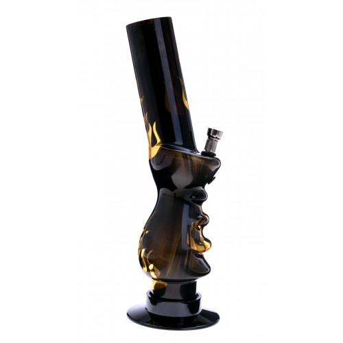 Waterpipe Champ - Flame Rasta Color (32 cm)