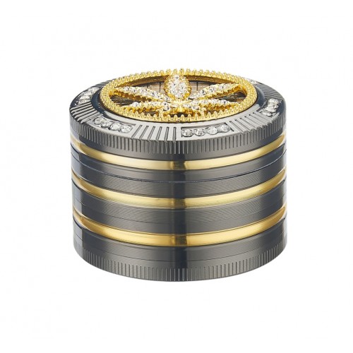 Grinder Champ - High Bling Bling Leaf Diamond 50 mm / 4 parti