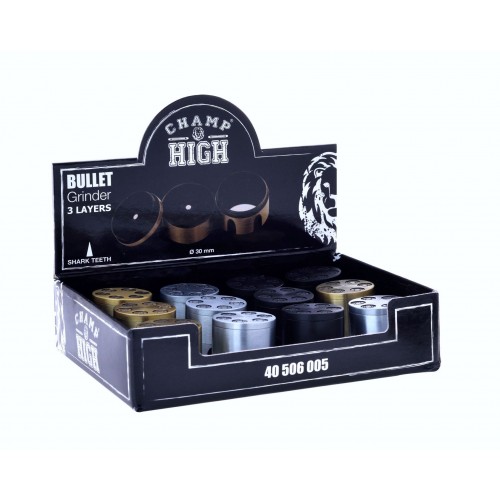 Grinder Champ - Metalic High Bullet 30 mm / 3 parti