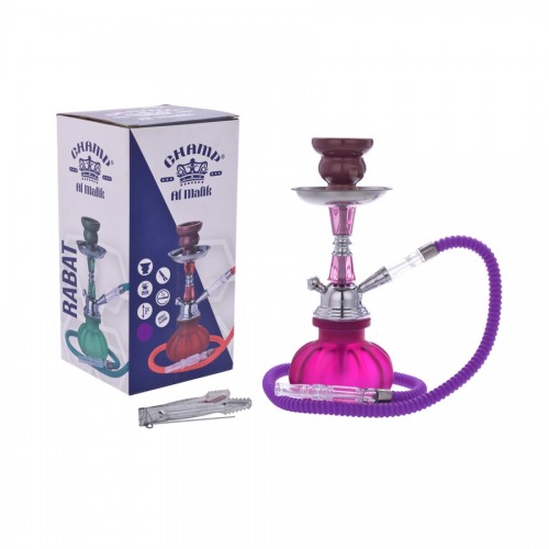 Narghilea Champ - AL Malik Rabat PURPLE (25 cm, un furtun)