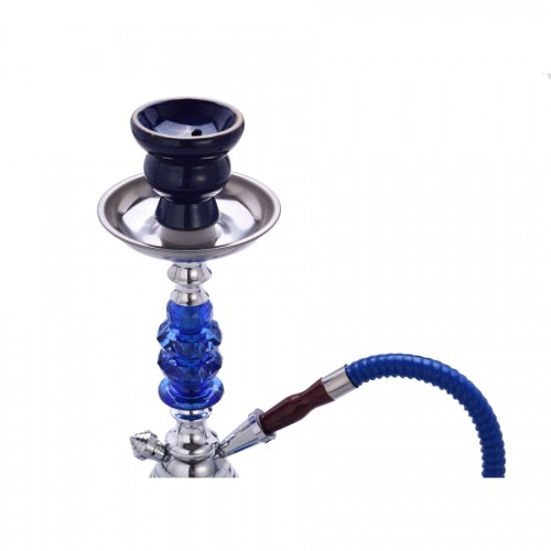 Narghilea Champ - AL Malik Taza BLUE (35 cm, un furtun)