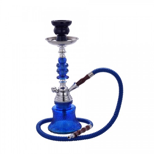 Narghilea Champ - AL Malik Taza BLUE (35 cm, un furtun)