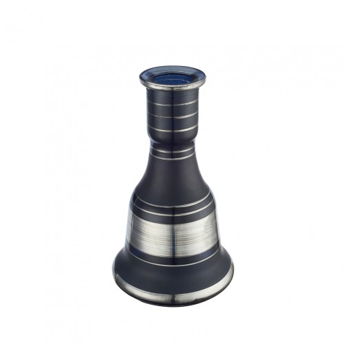 Narghilea Champ - AL Malik Melloul Black SILVER (50 cm, doua furtunuri)