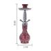 Narghilea Champ - AL Malik Khouribga Broken Glass RED (38 cm, doua furtunuri)