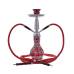 Narghilea Champ - AL Malik Khouribga Broken Glass RED (38 cm, doua furtunuri)