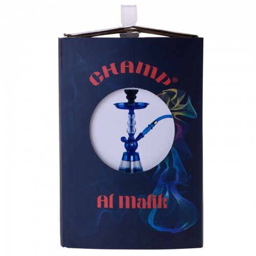 Narghilea Champ - AL Malik Bright Shiny BLUE (35 cm, un furtun)