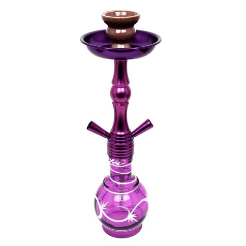Narghilea Champ - Big Color (45 cm, doua furtunuri) Purple