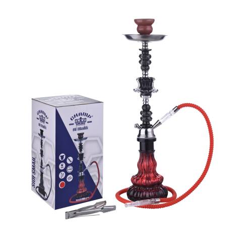 Narghilea Champ - AL Malik SIDI Smail RED (53 cm, un furtun)