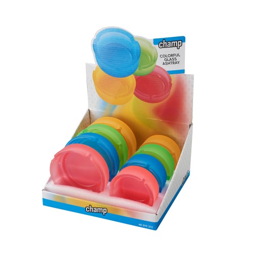 Scrumiera sticla Champ - Colorful