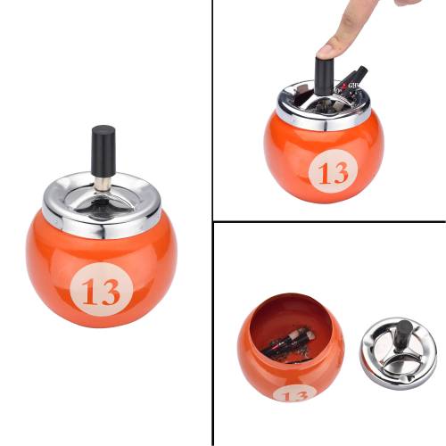 Scrumiera metalica Champ - Pool Ball Push (10 cm)