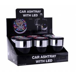 Scrumiera auto - Champ Skull Car Ashtray with LED