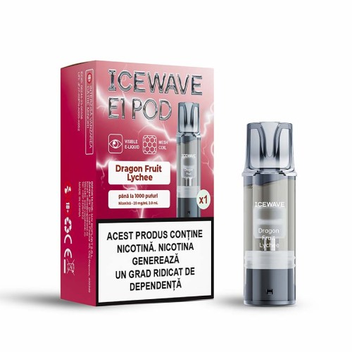 Cartus ICEWAVE POD V2 - Dragon Fruit Lychee (1 buc) 20 mg