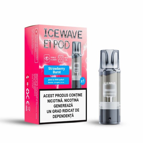 Cartus ICEWAVE POD V2 - Strawberry Burst (1 buc) 20 mg