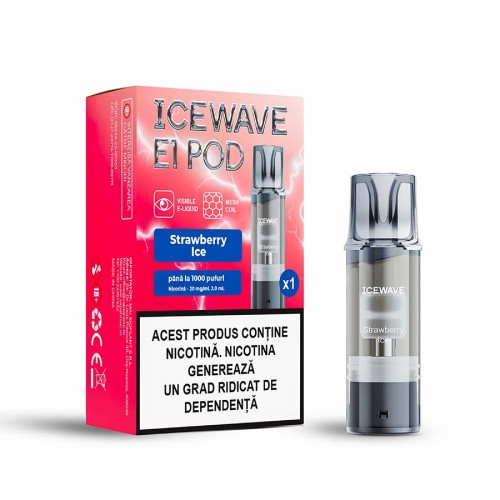 Cartus ICEWAVE POD V2 - Strawberry Ice (1 buc) 20 mg