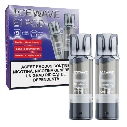 Cartus ICEWAVE POD - Blueberry Cherry Cranberry (2 buc) 20 mg