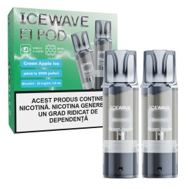 Cartus ICEWAVE POD - Green Apple Ice (2 buc) 20 mg
