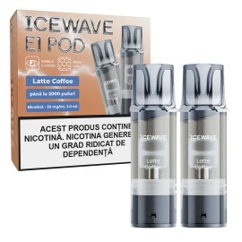 Cartus ICEWAVE POD - Latte Coffee (2 buc) 20 mg
