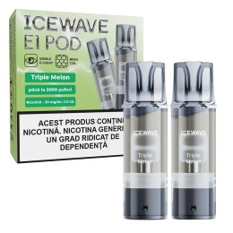 Cartus ICEWAVE POD - Triple Melon (2 buc) 20 mg