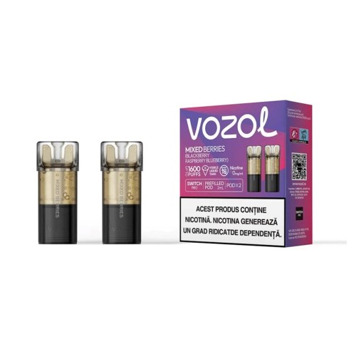 Cartus Vozol Switch Pro POD - Mixed Berries (2 buc) 0 mg