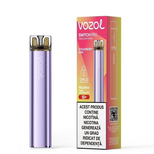 Kit Vozol Switch Pro reincarcabil - Strawberry Kiwi 20 mg