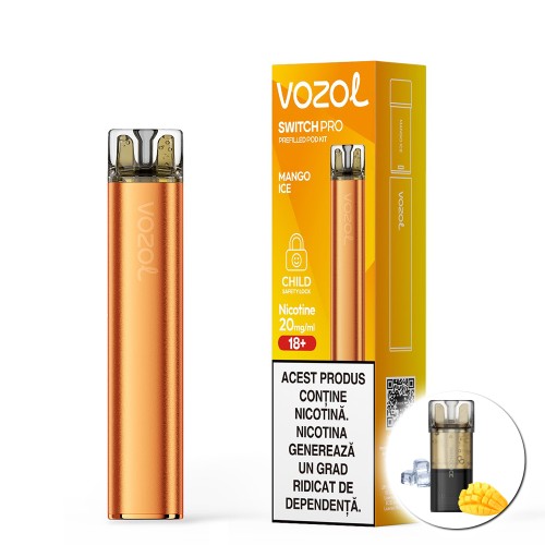Kit Vozol Switch Pro reincarcabil - Mango Ice 20 mg