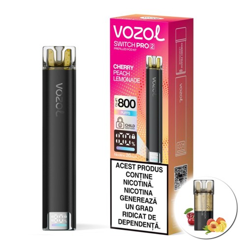 Kit Vozol Switch Pro 2 reincarcabil - Cherry Peach Lemonade 20 mg