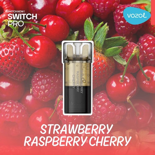 Cartus Vozol Switch Pro POD - Strawberry Raspberry Cherry (2 buc) 20 mg