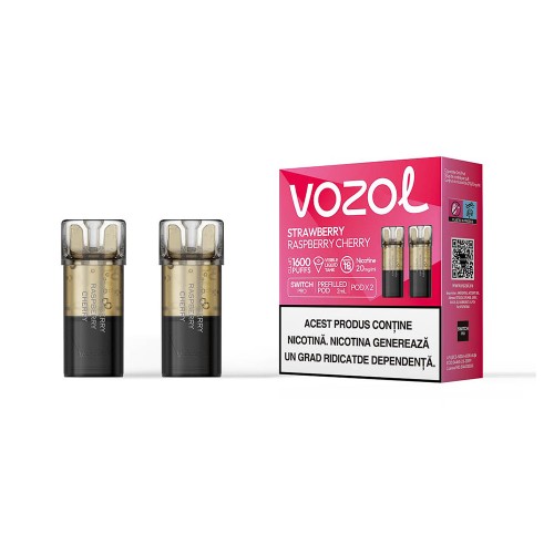 Cartus Vozol Switch Pro POD - Strawberry Raspberry Cherry (2 buc) 20 mg