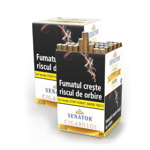 Tigari de foi - Senator Filter Cigarillos Brown (50)