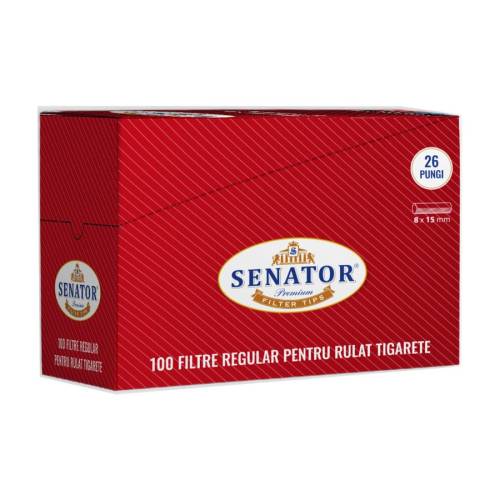 Filtre rulat Senator - 8 mm Regular (100)