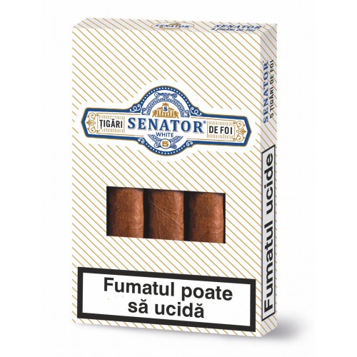 Oferta - Tigari de foi WHITE + tuburi tigari Senator 24 mm Filter XTRA + aparat injectat CADOU
