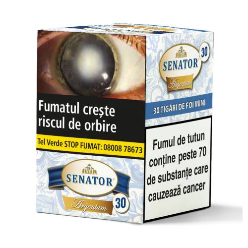 Tigari de foi - Senator Mini Cigars ARGENTUM 75g (30)