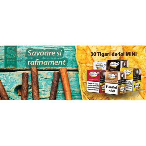 Tigari de foi - Senator Mini Cigars RUBINUS 75g (30)