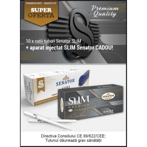 Oferta - tuburi tigari Senator Ultra SLIM + aparat injectat CADOU