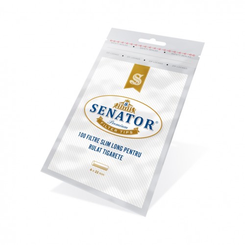 Filtre rulat Senator - 6 mm Slim Long (100)