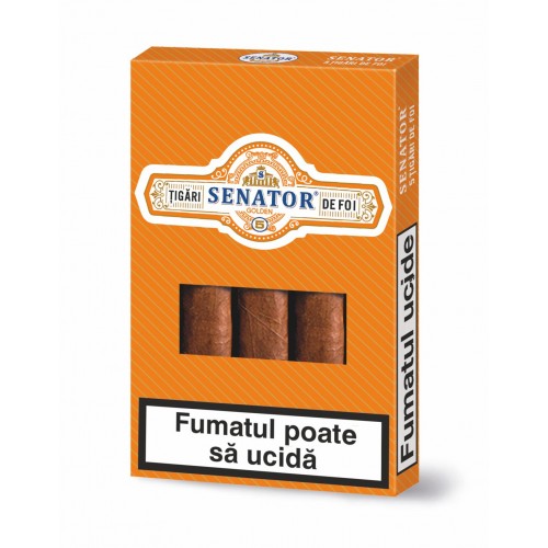 Pachet tigari de foi Senator GOLDEN (125)