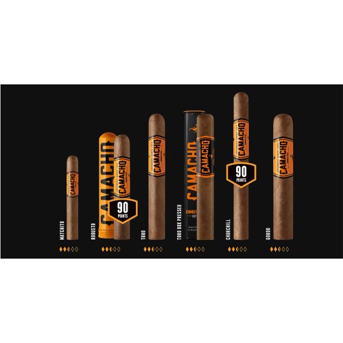 CAMACHO Connecticut Robusto Tubos (4)