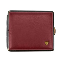 Tabachera din piele naturala Von Hofe - Burgundy (18) (605619)