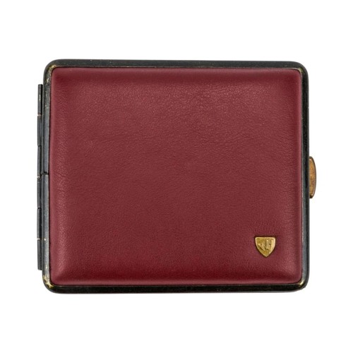 Tabachera din piele naturala Von Hofe - Burgundy (18) (605619)