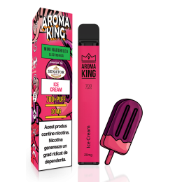 Mini narghilea electronica de unica folosinta Aroma KING - Ice Cream (700 pufuri) 20 mg