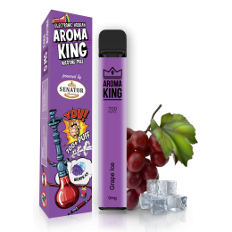 Mini narghilea electronica de unica folosinta AK by Senator - Grape Ice (700 pufuri) 0 mg