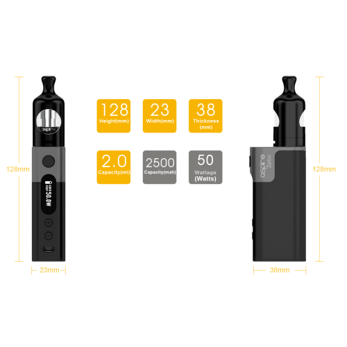 Kit (tigara electronica) - Aspire Zelos 50w 2500 mAh BLACK