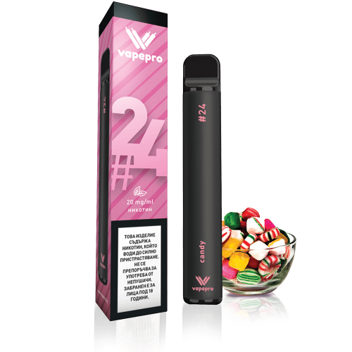Tigara electronica de unica folosinta VapePro - #24 Candy Fruits (800 pufuri) 20mg