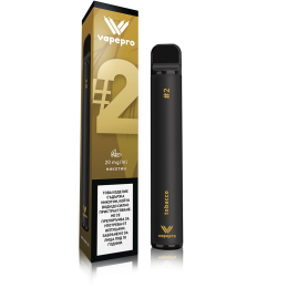 Tigara electronica de unica folosinta VapePro - #2 Premium Tobacco (800 pufuri) 20mg