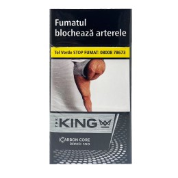 Tigarete - The KING Carbon Core BLACK 100s