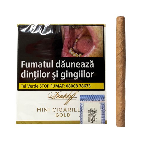 Tigari de foi Davidoff - Mini Cigarillos GOLD (10)