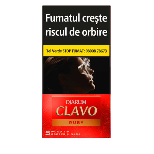 Tigari de foi Djarum Clavo Wood Tip - Ruby (5)