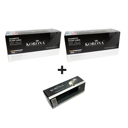 SET Korona Slim 1000 (2 x 500 tuburi slim) + aparat slim