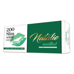 Tuburi tigari Natalie - Ultra SLIM 24 mm MENTHOL White (200)